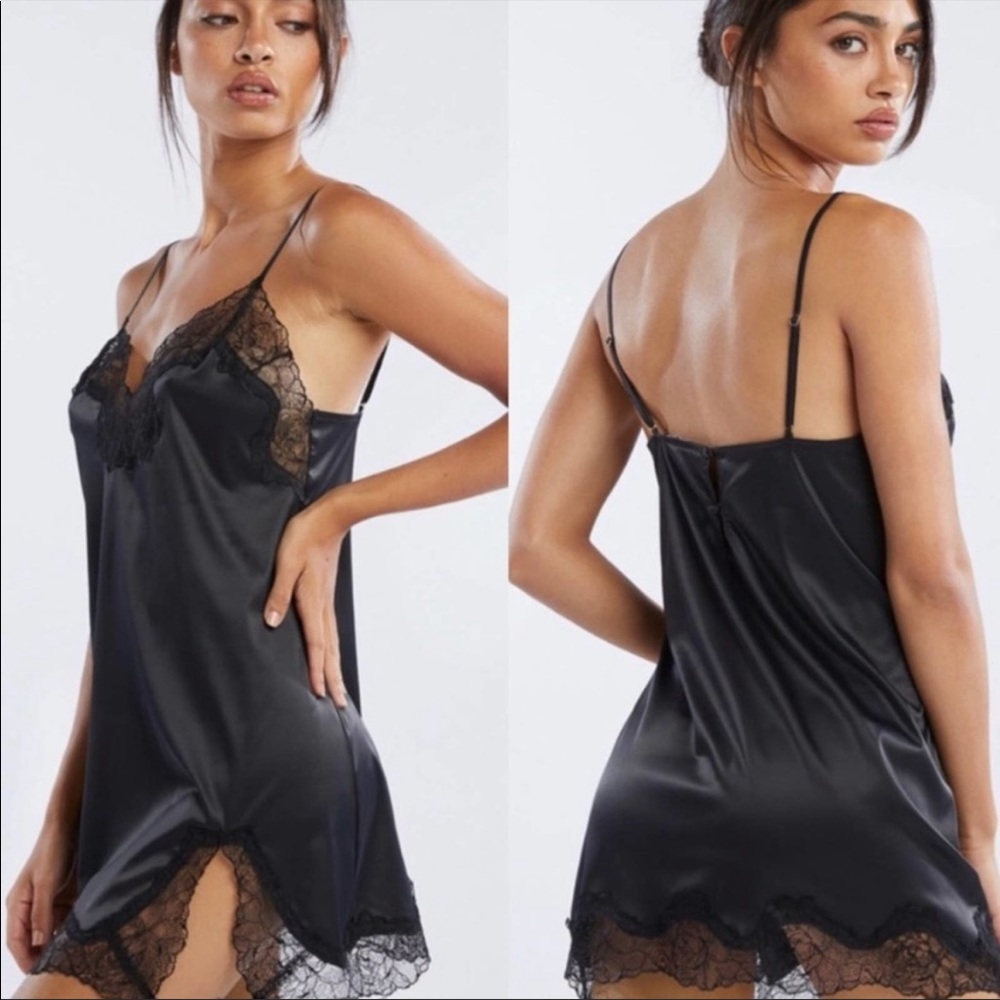 Savage X Fenty Black Lace Slip Dress 🖤